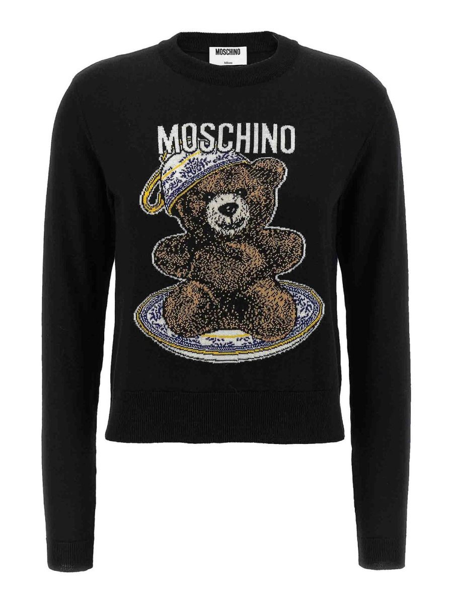 Moschino Pull Col Rond - Multicolore