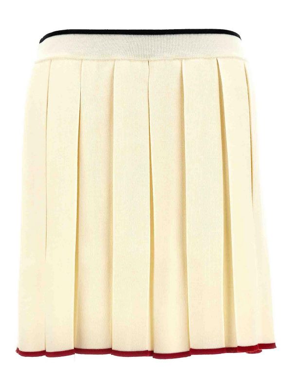 Thom Browne Jupe Midi - Blanc