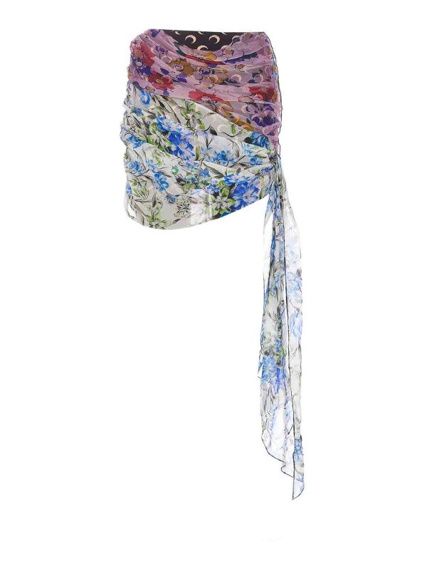 Marine Serre Jupe Midi - Multicolore