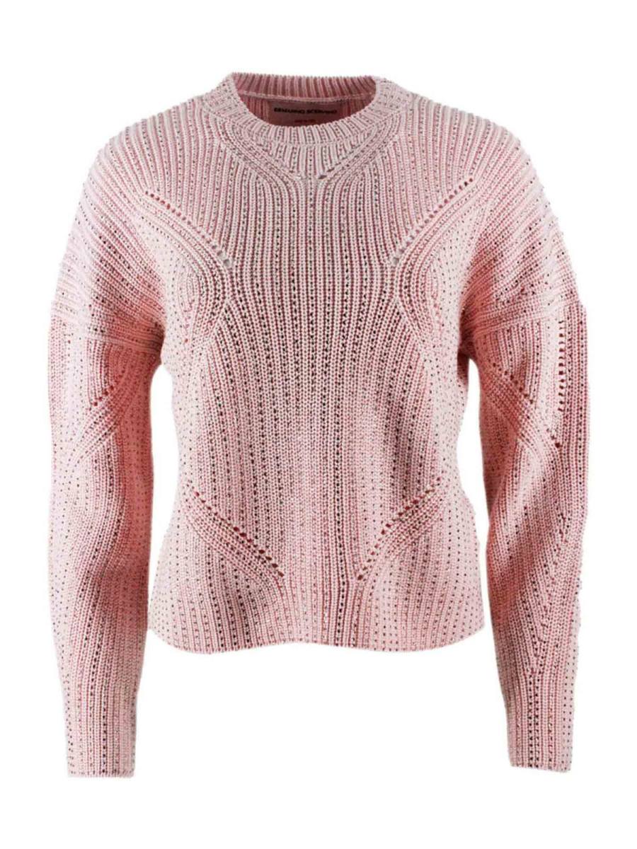 Ermanno Scervino Pull Col Rond - Rose