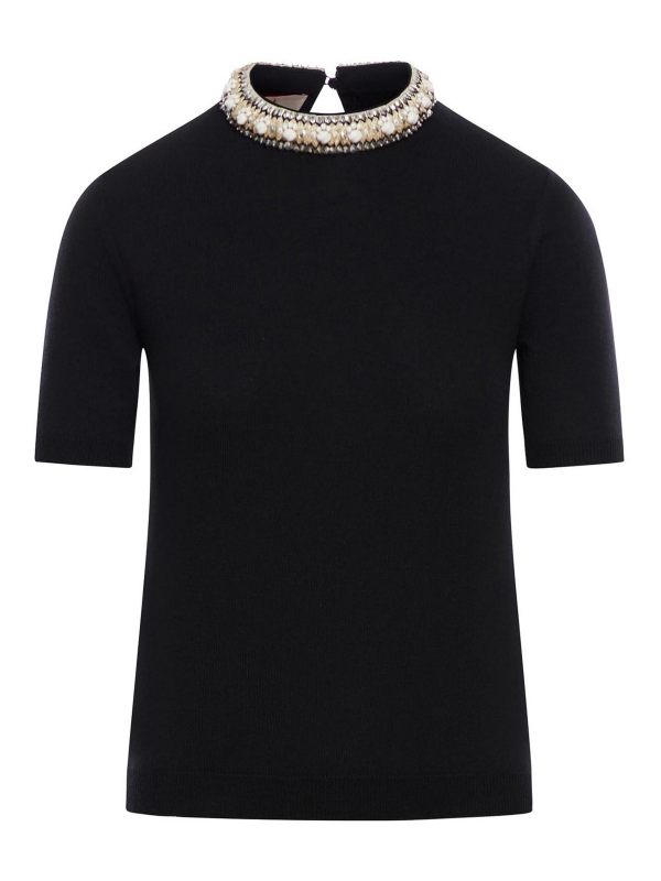 Valentino Garavani Pull Col Rond - Noir