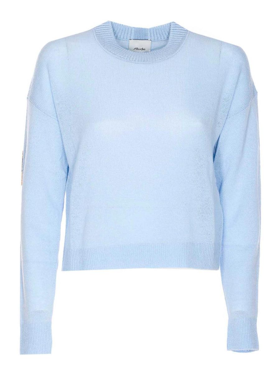 Allude Pull Col Rond - Bleu