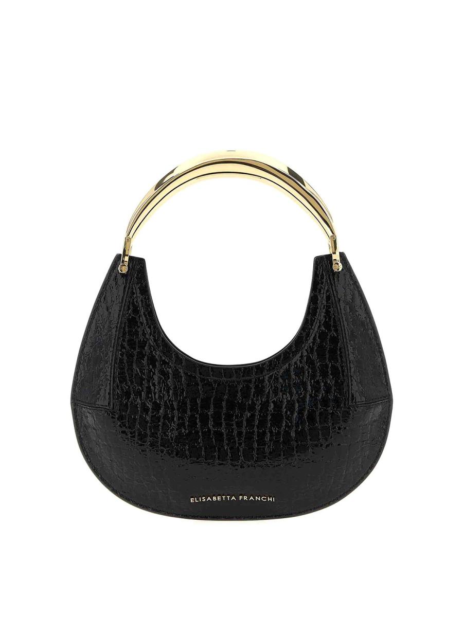 Elisabetta Franchi Sac Porté Épaule - Noir
