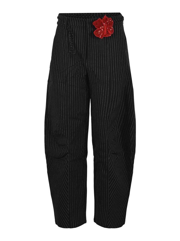 Rotate Birger Christensen Pantalons Décontractés - Noir