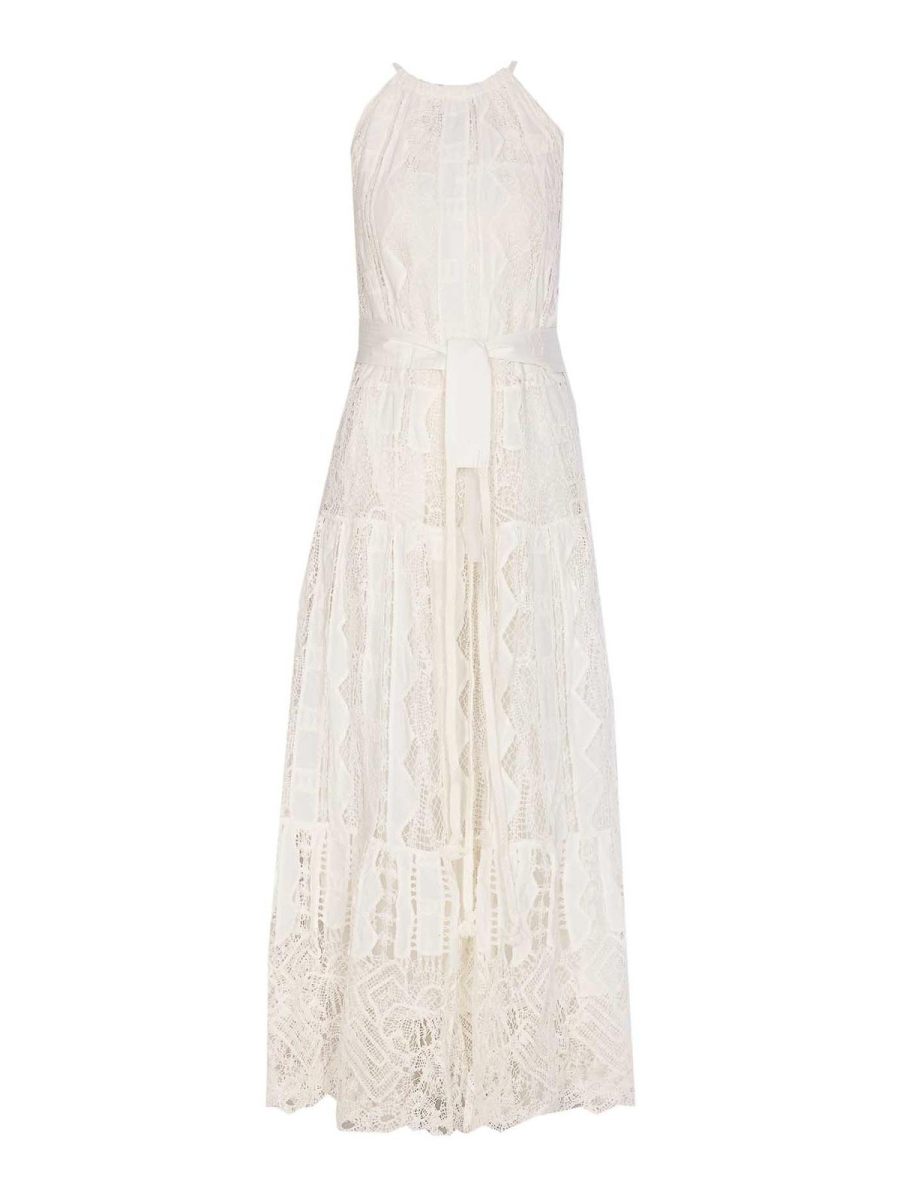 Pinko Maxi Robe - Blanc