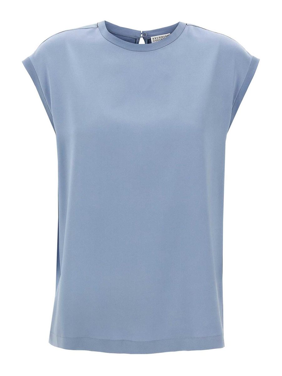 Brunello Cucinelli T-Shirt - Bleu Clair