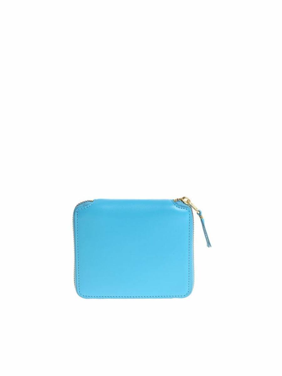Comme Des Garçons Wallet Portefeuilles - Bleu Clair
