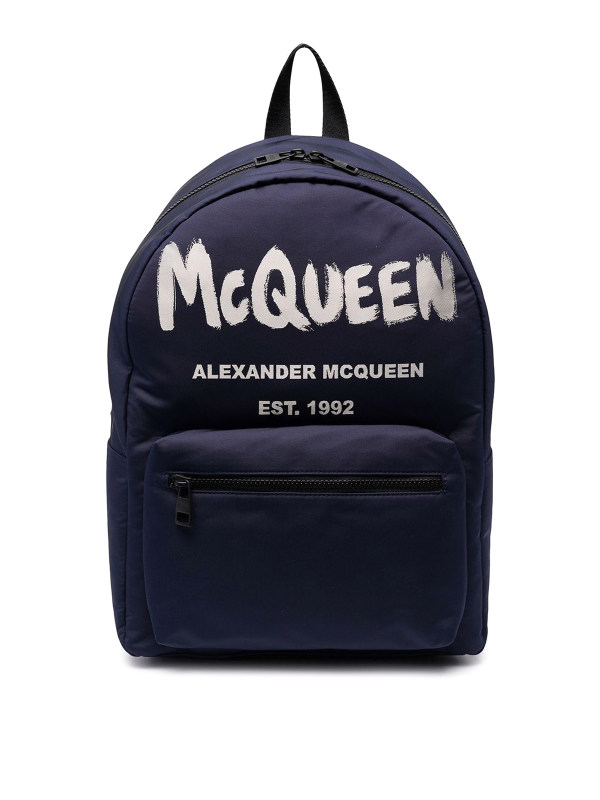 Alexander Mcqueen Sac À Dos - Bleu