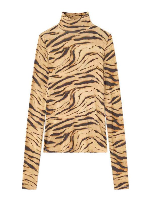 Ganni T-Shirt - Marron Clair