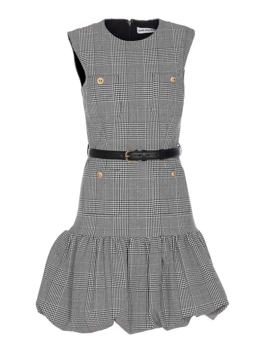 Self Portrait Robe Courte - Gris