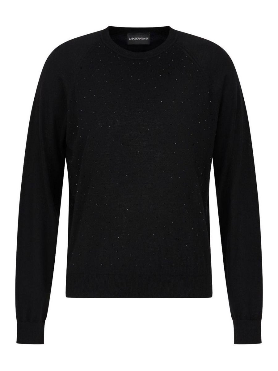 Emporio Armani Pull Col Rond - Noir