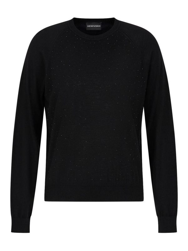 Emporio Armani Pull Col Rond - Noir