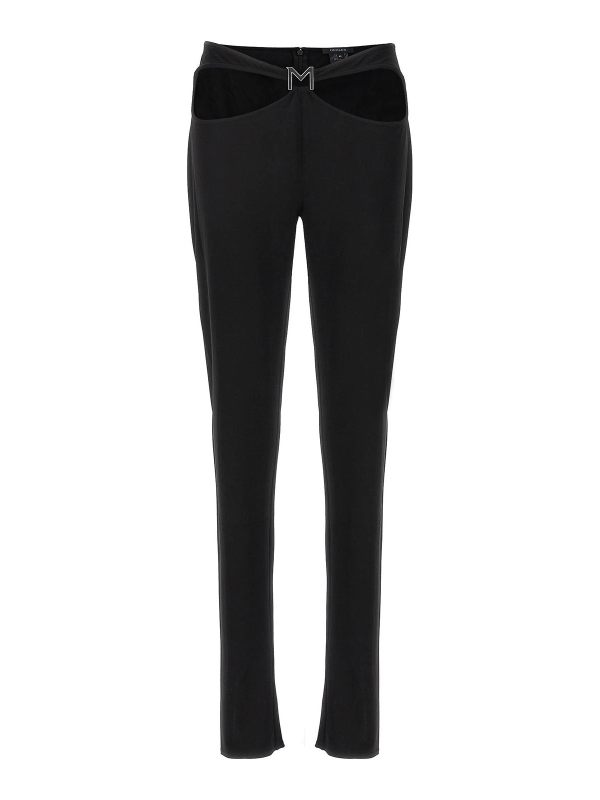 Mugler Pantalons Décontractés - Noir