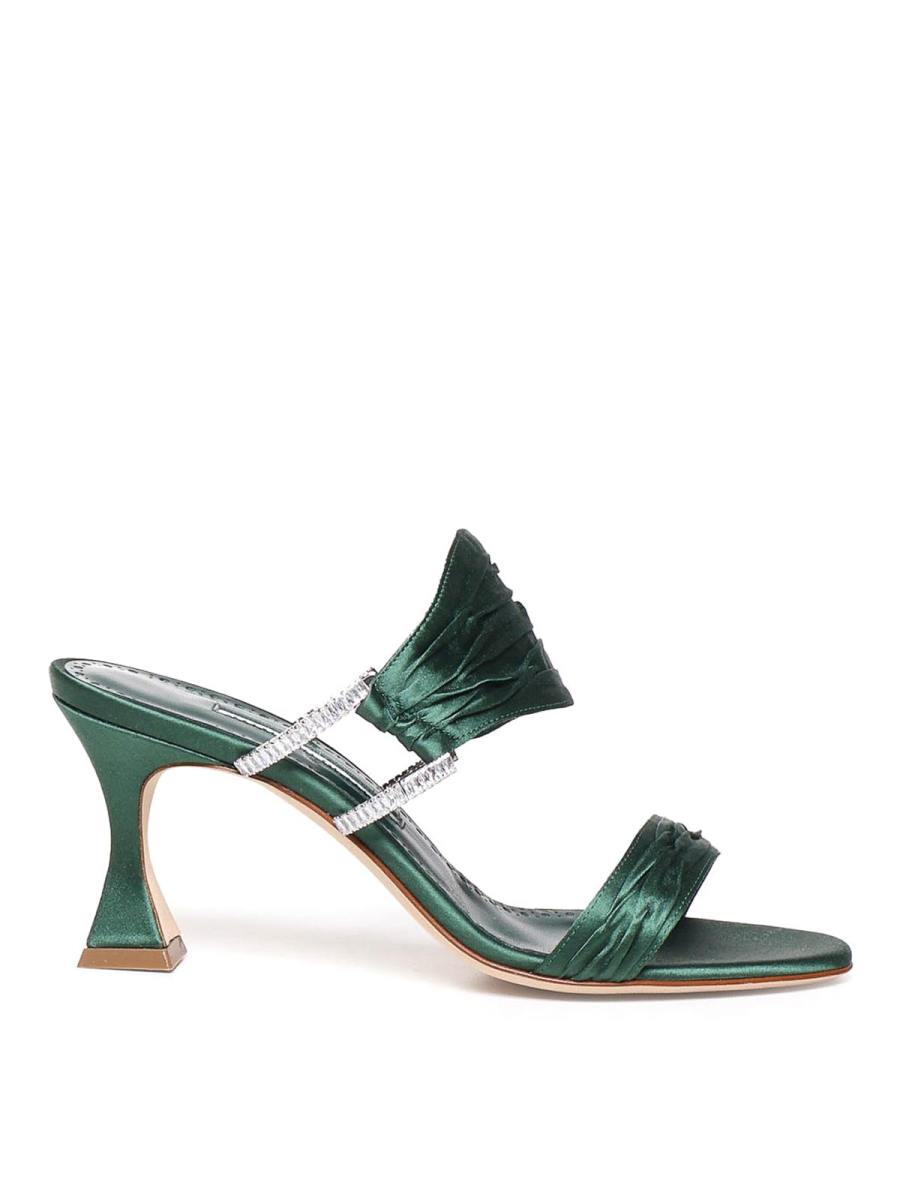 Manolo Blahnik Mules - Vert