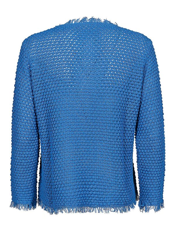 Manipur Cashmere Pull Col Rond - Bleu