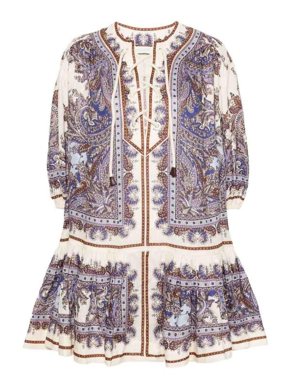 Zimmermann Robe Courte - Violet