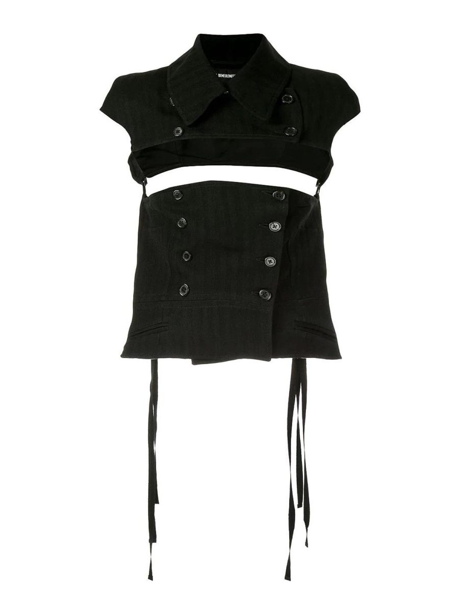 Ann Demeulemeester Top - Noir