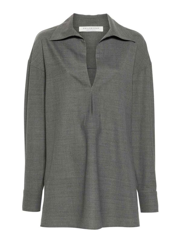Philosophy di Lorenzo Serafini Chemise - Gris