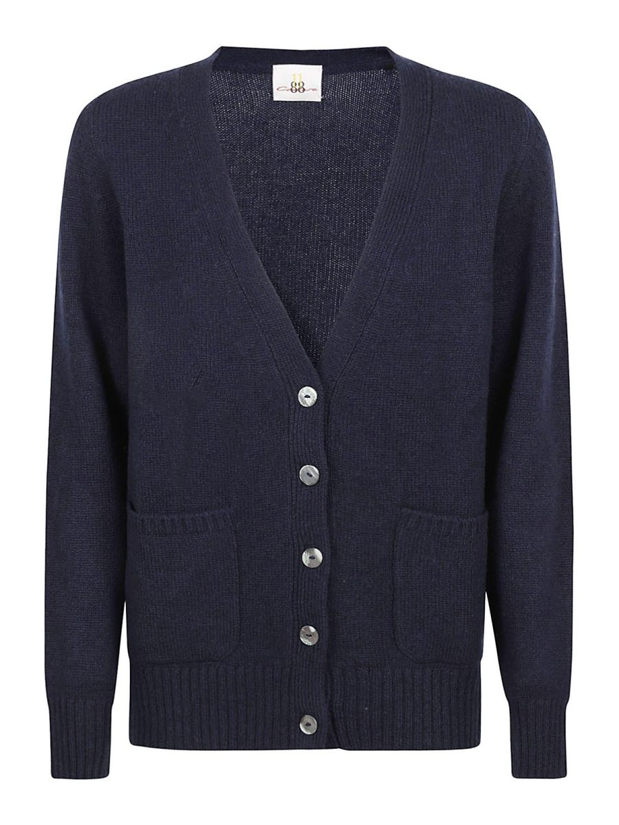 Eleven88 Cardigan - Bleu
