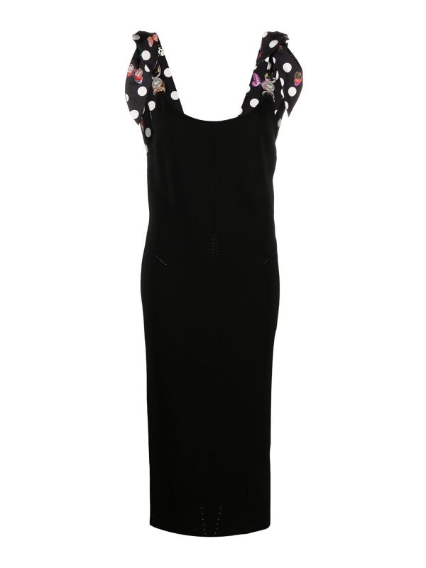 Versace Robe Au Genou - Noir