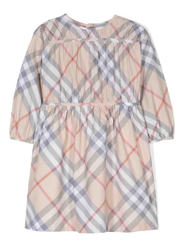 Burberry Robe Au Genou - Gris
