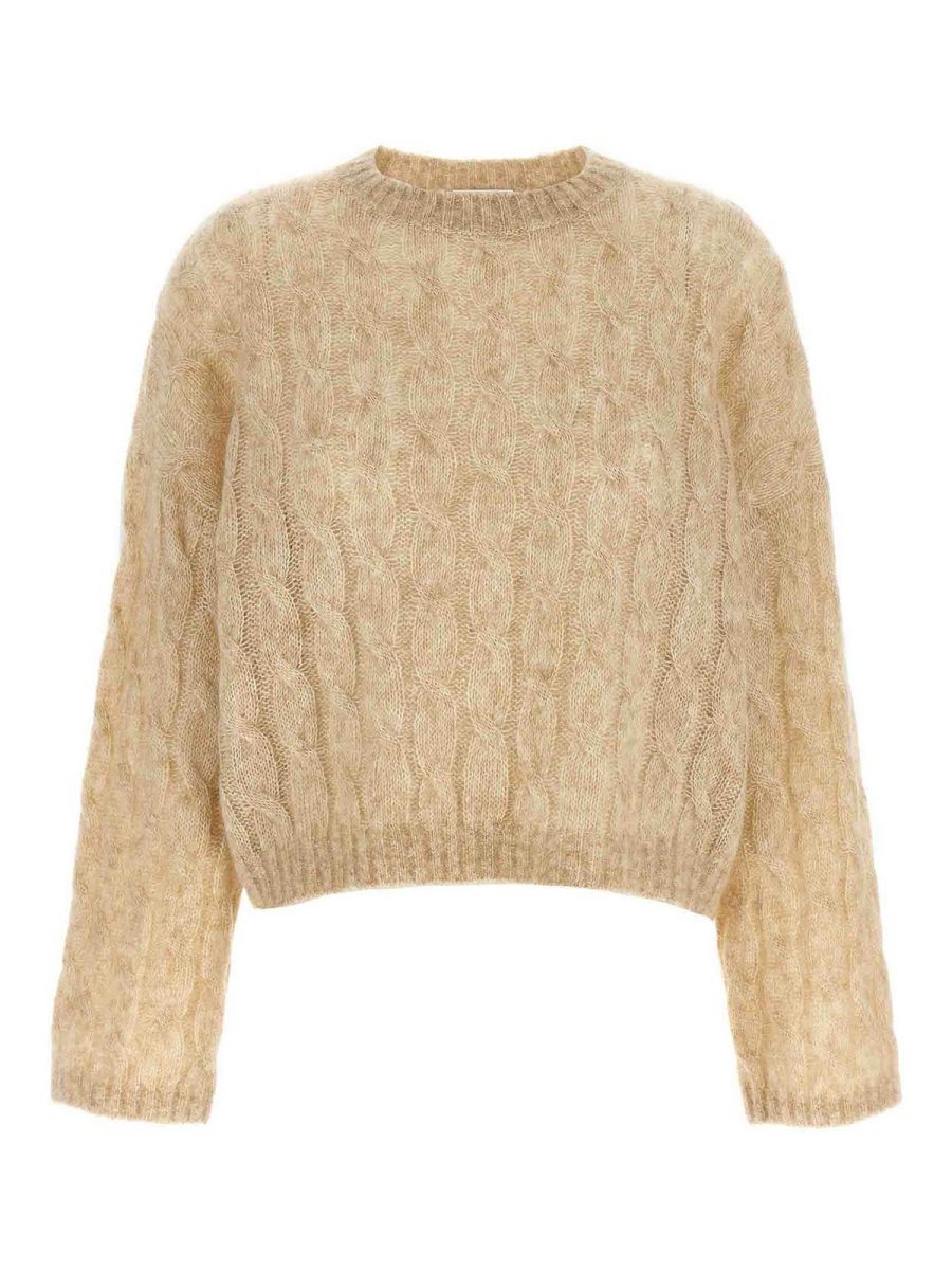 Brunello Cucinelli Pull Col Rond - Beige