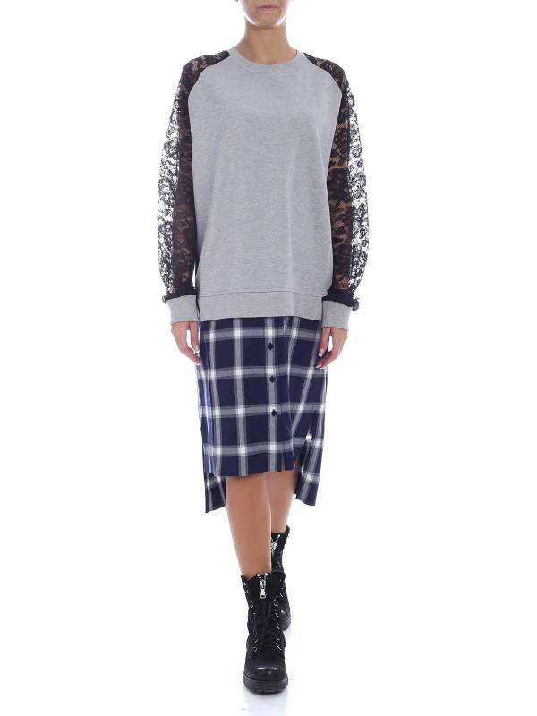 McQ Alexander Mcqueen Robe Au Genou - Gris