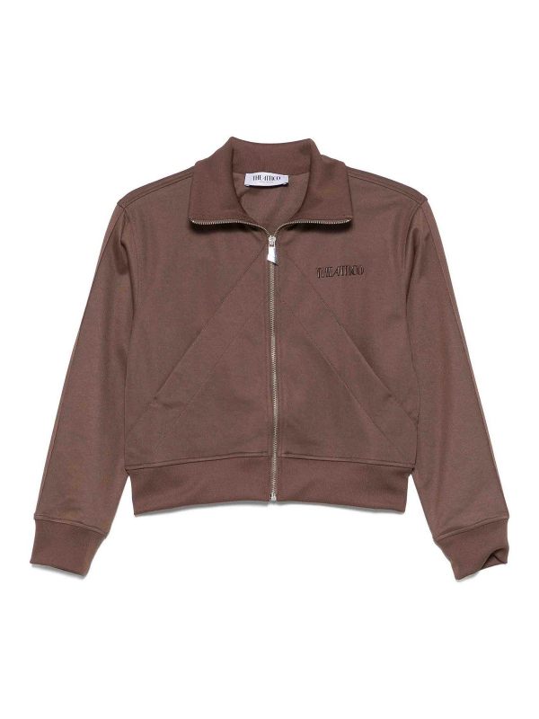 The Attico Pull Col Bateau - Marron