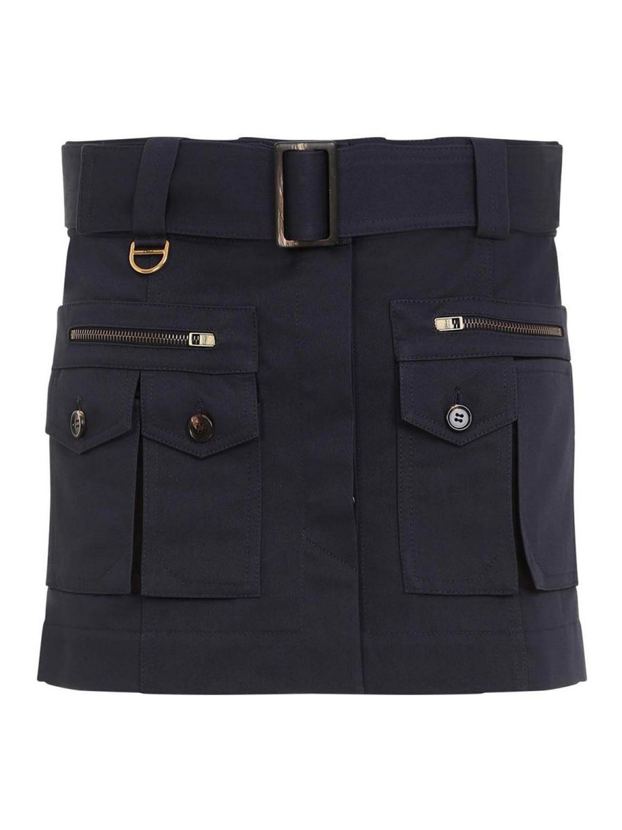 Chloe' Jupe Midi - Bleu