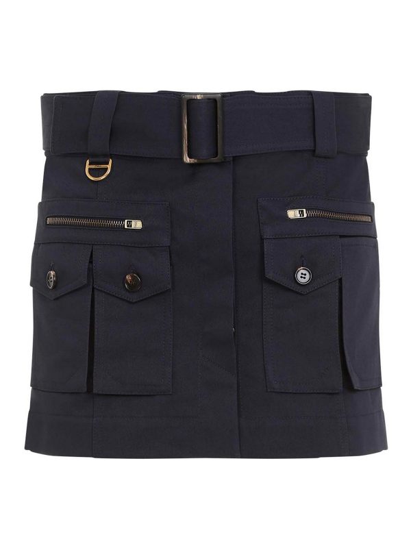 Chloe' Jupe Midi - Bleu
