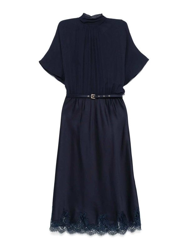 Ermanno Firenze Robe Au Genou - Bleu