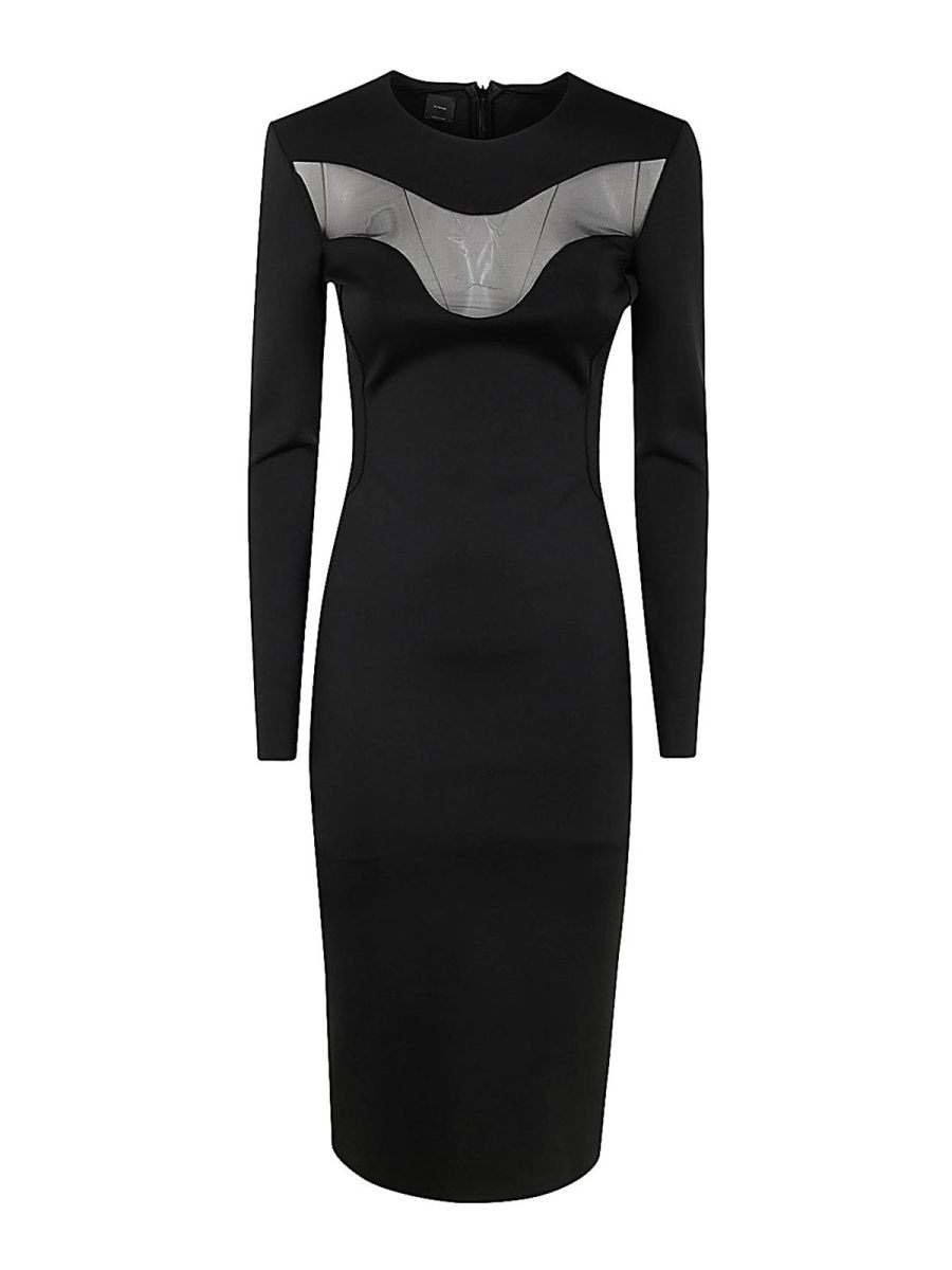 Pinko Robe Au Genou - Noir