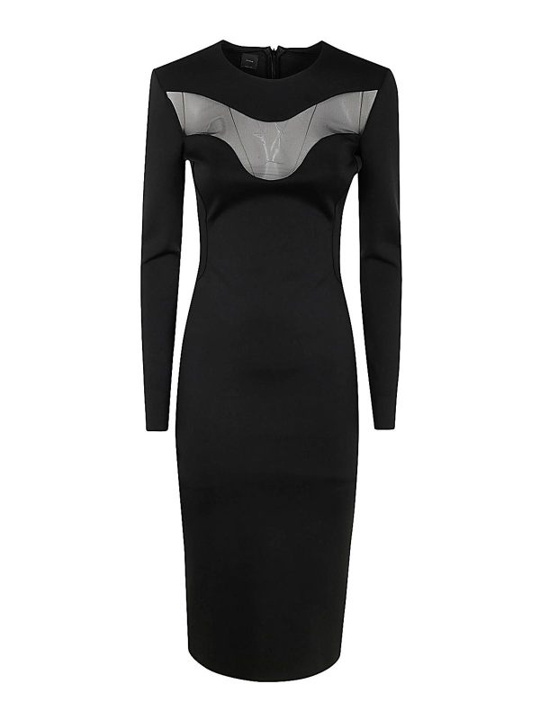 Pinko Robe Au Genou - Noir
