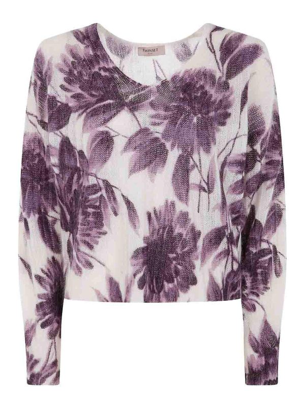 Twinset Pull Col Bateau - Violet