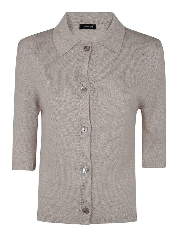 Anneclaire Cardigan - Couleur Chair