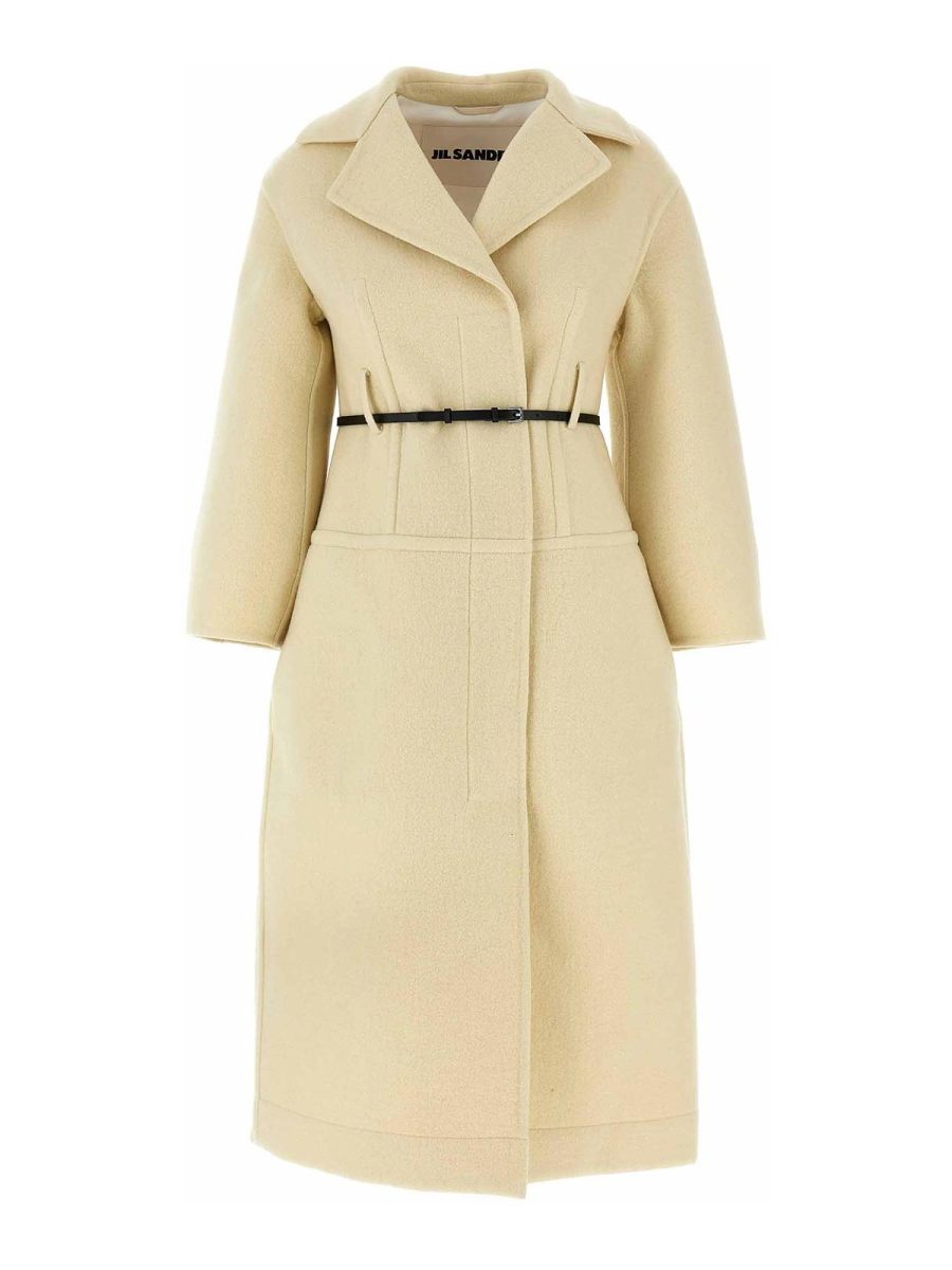 Jil Sander Manteau Court - Blanc