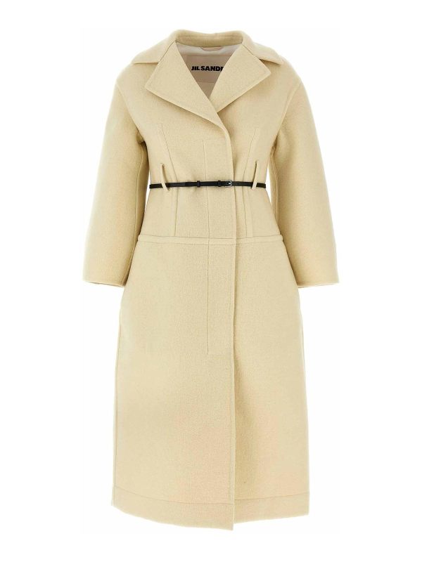 Jil Sander Manteau Court - Blanc