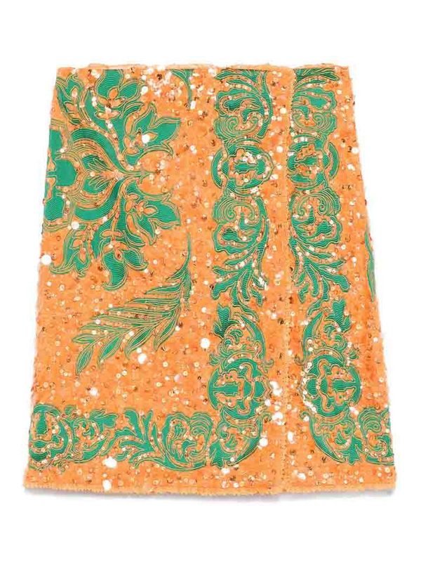 Etro Jupe Midi - Orange