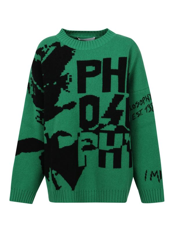 Philosophy di Lorenzo Serafini Pull Col Rond - Multicolore