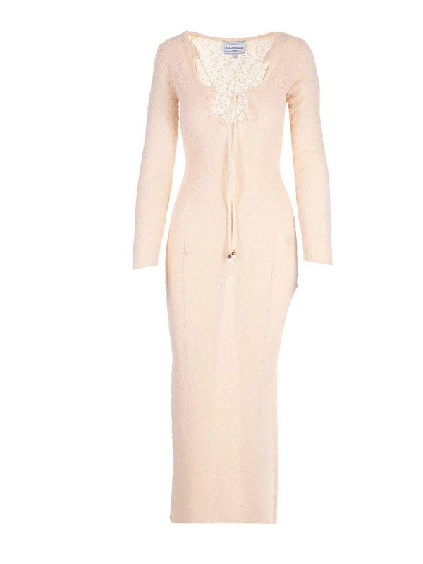 Casablanca Maxi Robe - Blanc