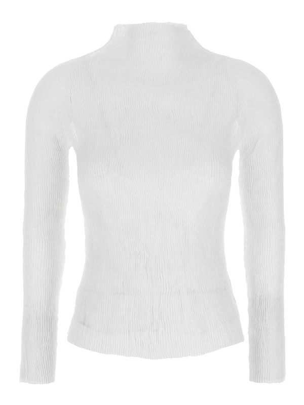 Pleats Please Issey Miyake Cardigan - Blanc