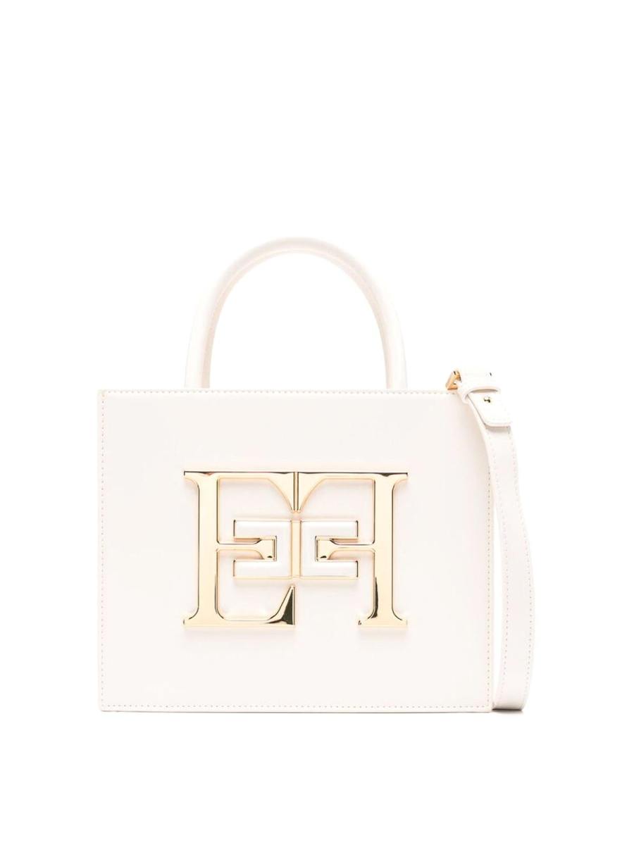 Elisabetta Franchi Sac Porté Épaule - Beig