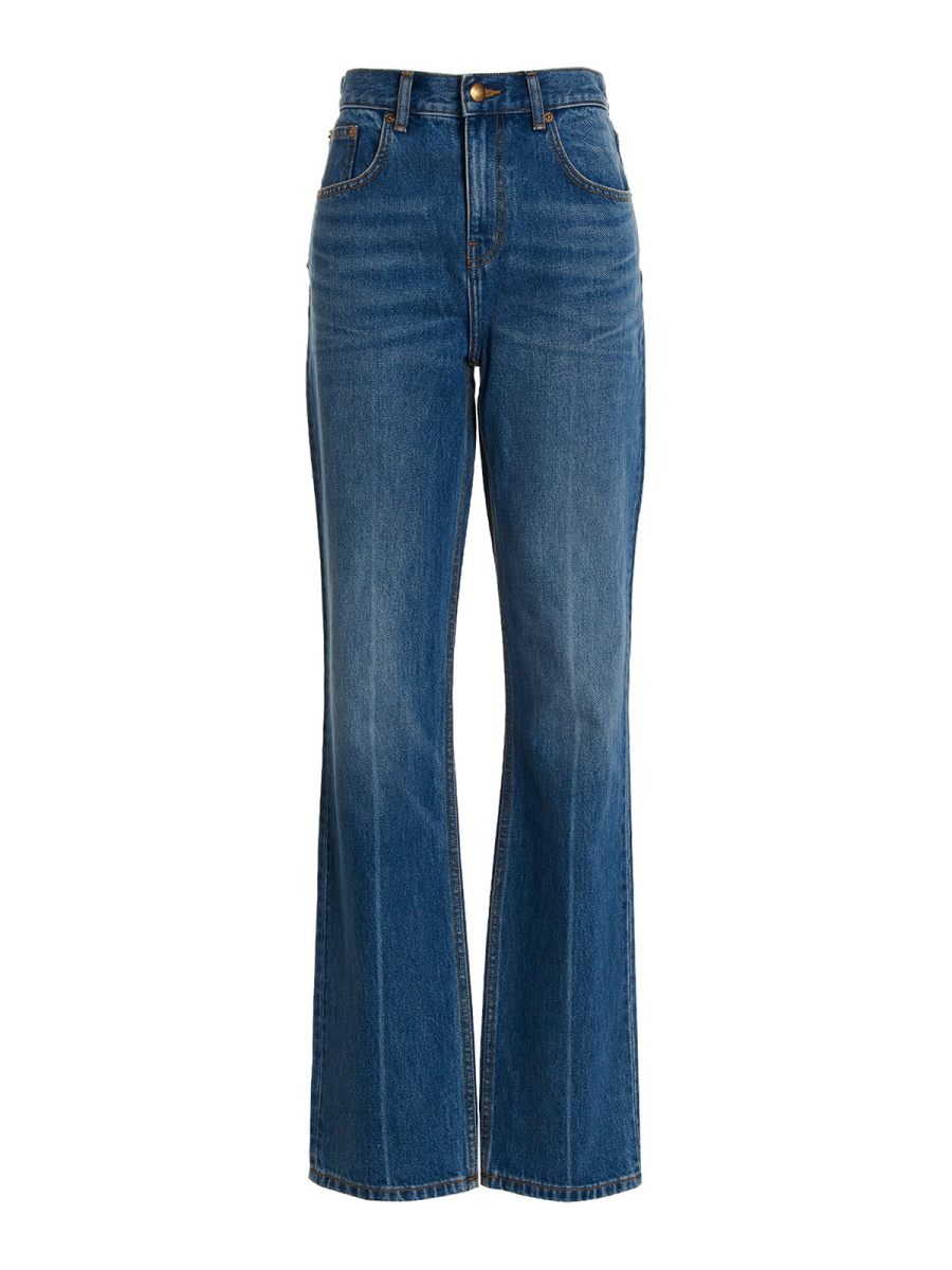Tory Burch Jean Droit - Bleu