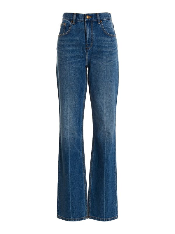 Tory Burch Jean Droit - Bleu