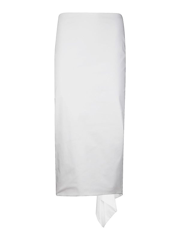 Thelatest Jupe Midi - Blanc