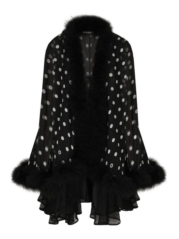 Dolce & Gabbana Manteau Court - Noir