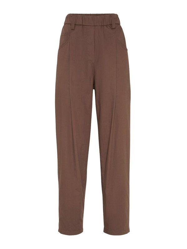 Brunello Cucinelli Pantalons Décontractés - Marron