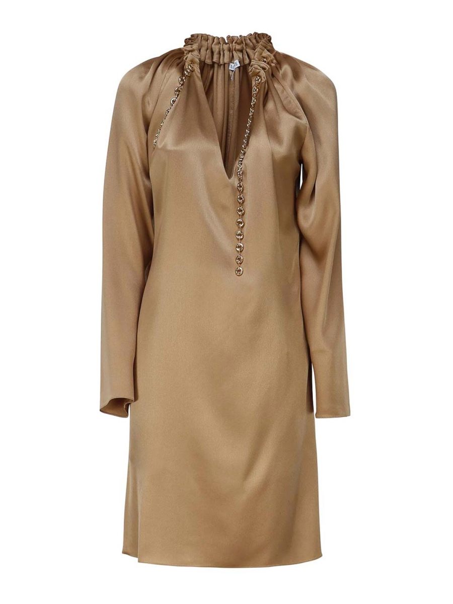 Loewe Robe Au Genou - Bronze