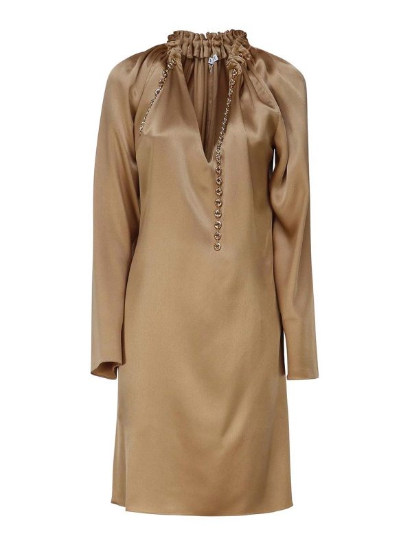 Loewe Robe Au Genou - Bronze