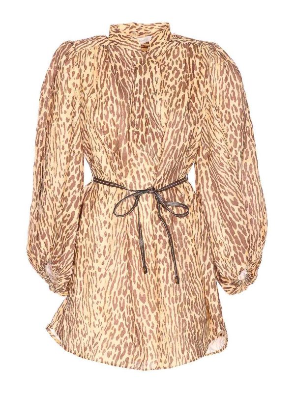 Zimmermann Robe Au Genou - Marron